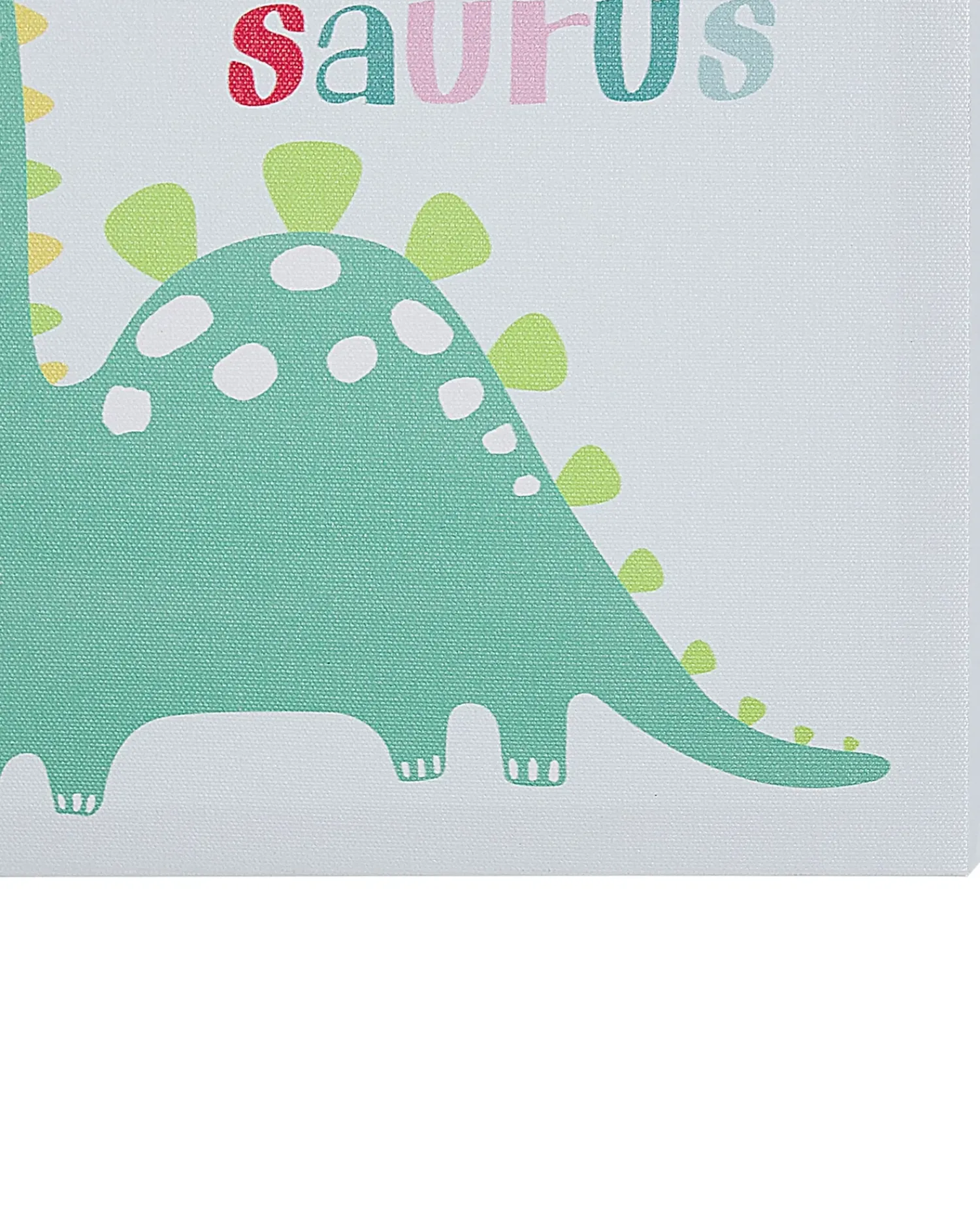 Discount Beliani Set di 3 tele BINGUI Motivo per bambini 30 x 30 cm Multicolore Verde Multicolore