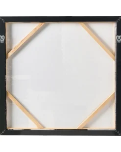 Clearance Beliani Set di 2 tele CASHEL Motivo astratto Nero Bianco Nero
