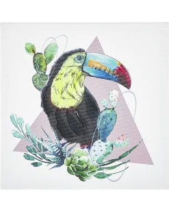 Outlet Beliani Set di 3 tele MENAKA Motivo animale 30 x 30 cm Multicolore