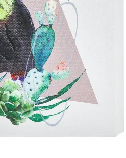 Outlet Beliani Set di 3 tele MENAKA Motivo animale 30 x 30 cm Multicolore