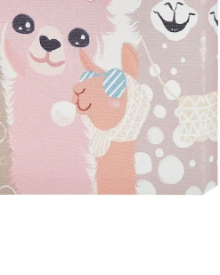 Best Beliani Set di 3 tele TILLIA Motivo animale 30 x 30 cm Multicolore