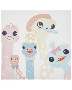 Best Beliani Set di 3 tele TILLIA Motivo animale 30 x 30 cm Multicolore