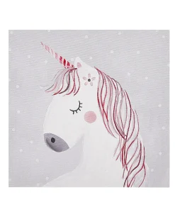 Best Beliani Set di 3 tele TIMIA Motivo animale 30 x 30 cm Grigio Rosa Grigio