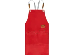Hot Beliani Set di Tessili da Cucina BRASSICA Rosso Rosso Grigio Marrone