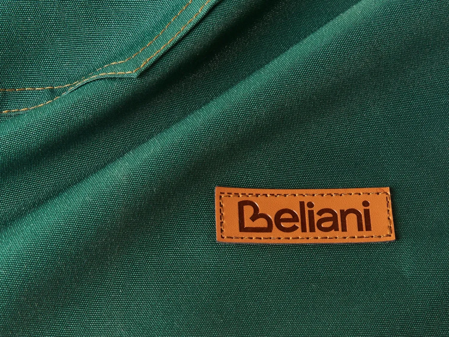 Clearance Beliani Set di Tessili da Cucina BRASSICA Verde Grigio Marrone Verde