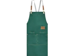Clearance Beliani Set di Tessili da Cucina BRASSICA Verde Grigio Marrone Verde