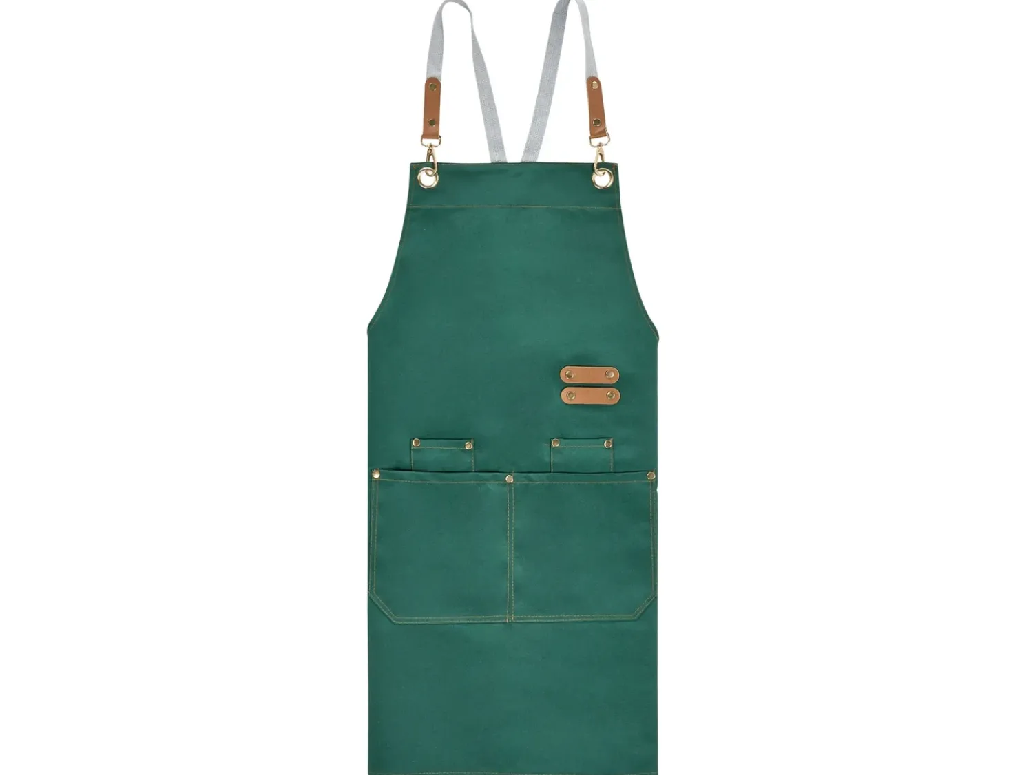 Clearance Beliani Set di Tessili da Cucina BRASSICA Verde Grigio Marrone Verde