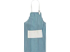 Outlet Beliani Set di Tessili da Cucina CUCUMIS Blu Bianco Blu