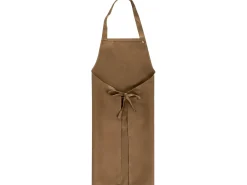 Beliani Set di Tessili da Cucina DAUCUS Marrone Bianco Marrone