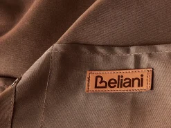Beliani Set di Tessili da Cucina DAUCUS Marrone Bianco Marrone