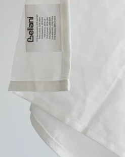 Beliani Set di Tessili da Cucina DAUCUS Marrone Bianco Marrone