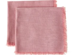 Best Beliani Set di Tessili da Cucina LACTUCA Rosa Rosa Marrone