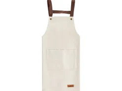 Clearance Beliani Set di Tessili da Cucina LACTUCA Beige Bianco Beige Marrone Nero