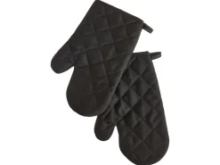Discount Beliani Set di Tessili da Cucina RAPHANUS Nero Marrone Nero