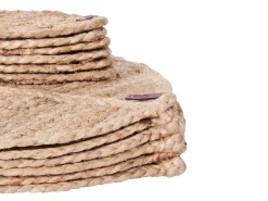 Outlet Beliani Set di tovagliette e sottobicchieri PEPPERLEAF Iuta Naturale