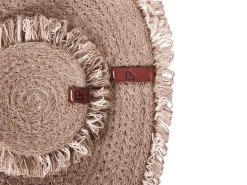 New Beliani Set di tovagliette e sottobicchieri RIBBERY Iuta Naturale