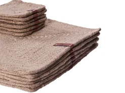 Sale Beliani Set di tovagliette e sottobicchieri SALTBUSH Iuta Naturale