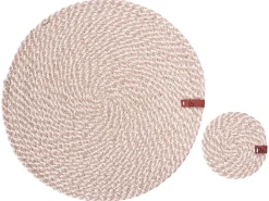 Discount Beliani Set di tovagliette e sottobicchieri PIPTURUS Iuta Naturale Beige Naturale
