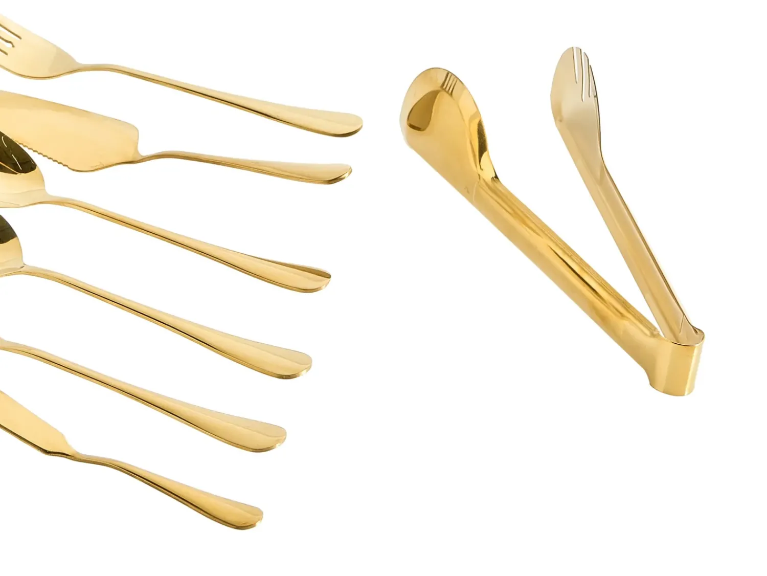 Clearance Beliani Set di 7 utensili da cucina ZITI Oro
