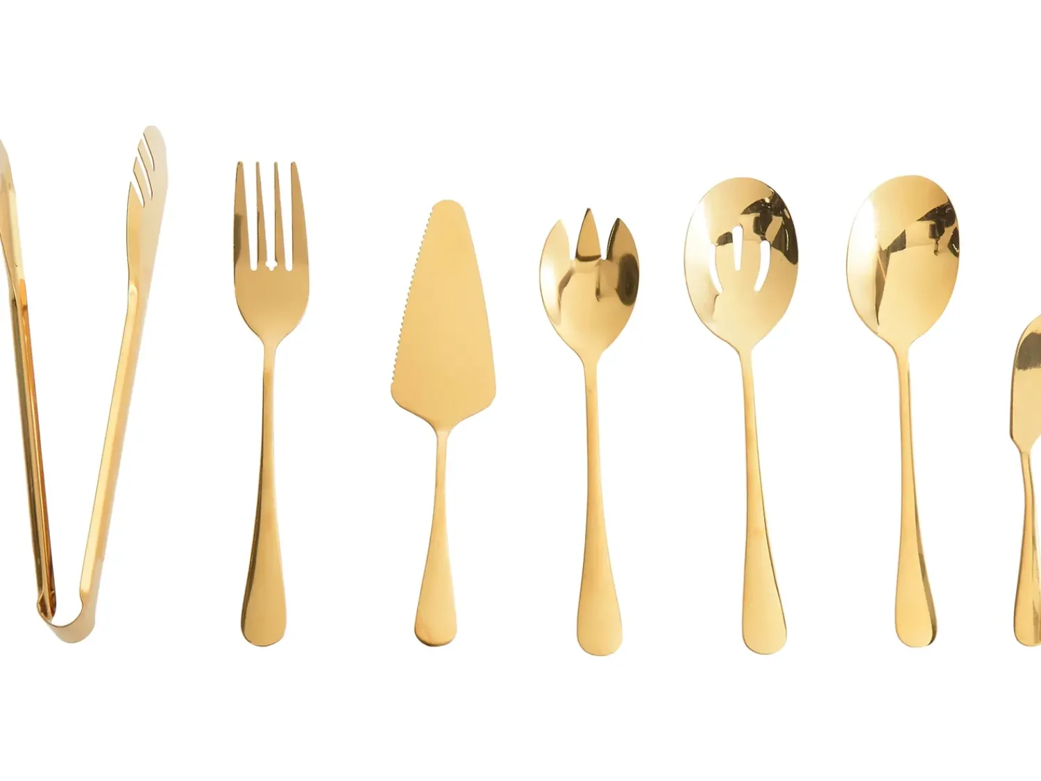 Clearance Beliani Set di 7 utensili da cucina ZITI Oro