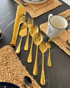 Clearance Beliani Set di 7 utensili da cucina ZITI Oro