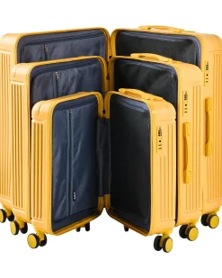 Discount Beliani Set di 3 valigie rigide MYNTIS Giallo Giallo Nero