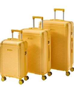 Discount Beliani Set di 3 valigie rigide MYNTIS Giallo Giallo Nero