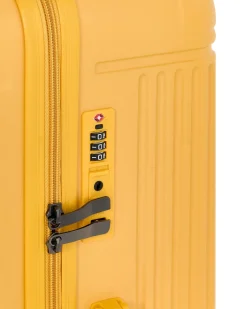 Discount Beliani Set di 3 valigie rigide MYNTIS Giallo Giallo Nero