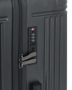 Outlet Beliani Set di 3 valigie rigide MYNTIS Grigio scuro Grigio Nero
