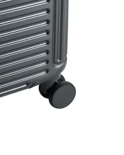 Outlet Beliani Set di 3 valigie rigide MYNTIS Grigio scuro Grigio Nero