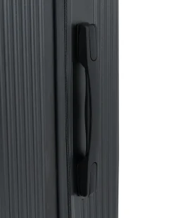 Outlet Beliani Set di 3 valigie rigide MYNTIS Grigio scuro Grigio Nero