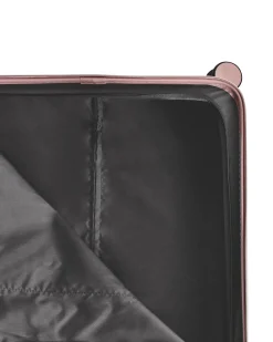 Beliani Set di 3 valigie rigide MYNTIS Rosa Rosa Nero