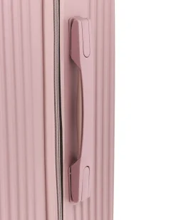 Beliani Set di 3 valigie rigide MYNTIS Rosa Rosa Nero