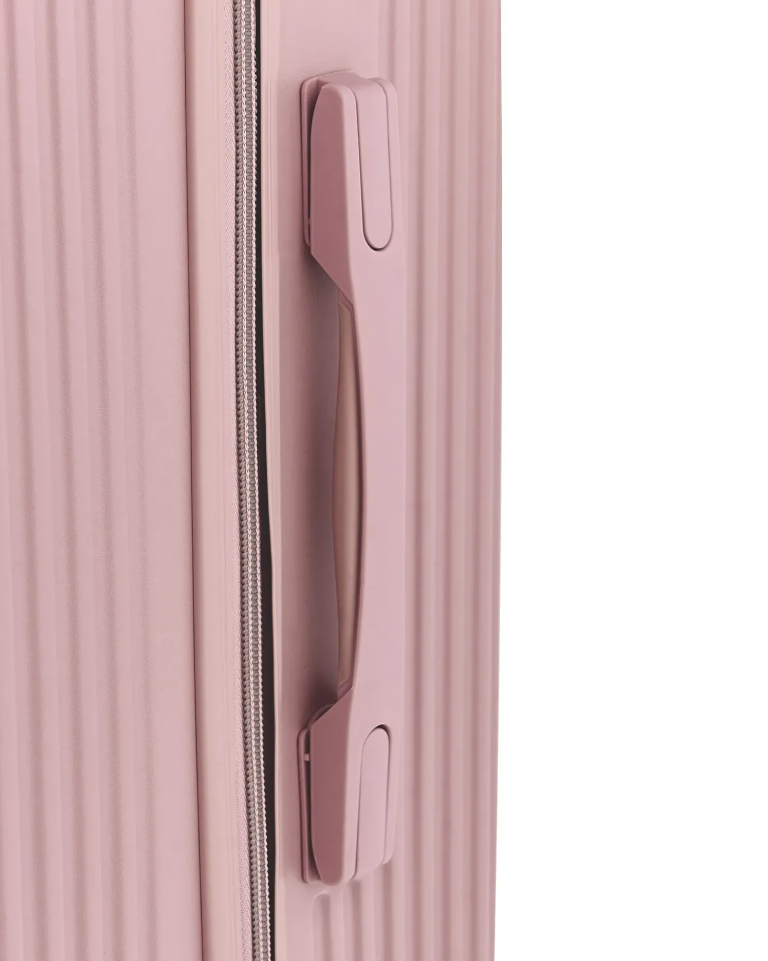 Beliani Set di 3 valigie rigide MYNTIS Rosa Rosa Nero