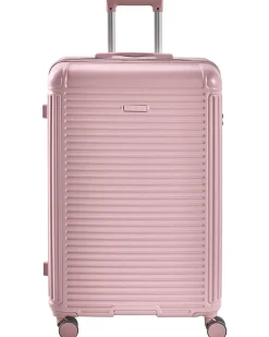 Beliani Set di 3 valigie rigide MYNTIS Rosa Rosa Nero