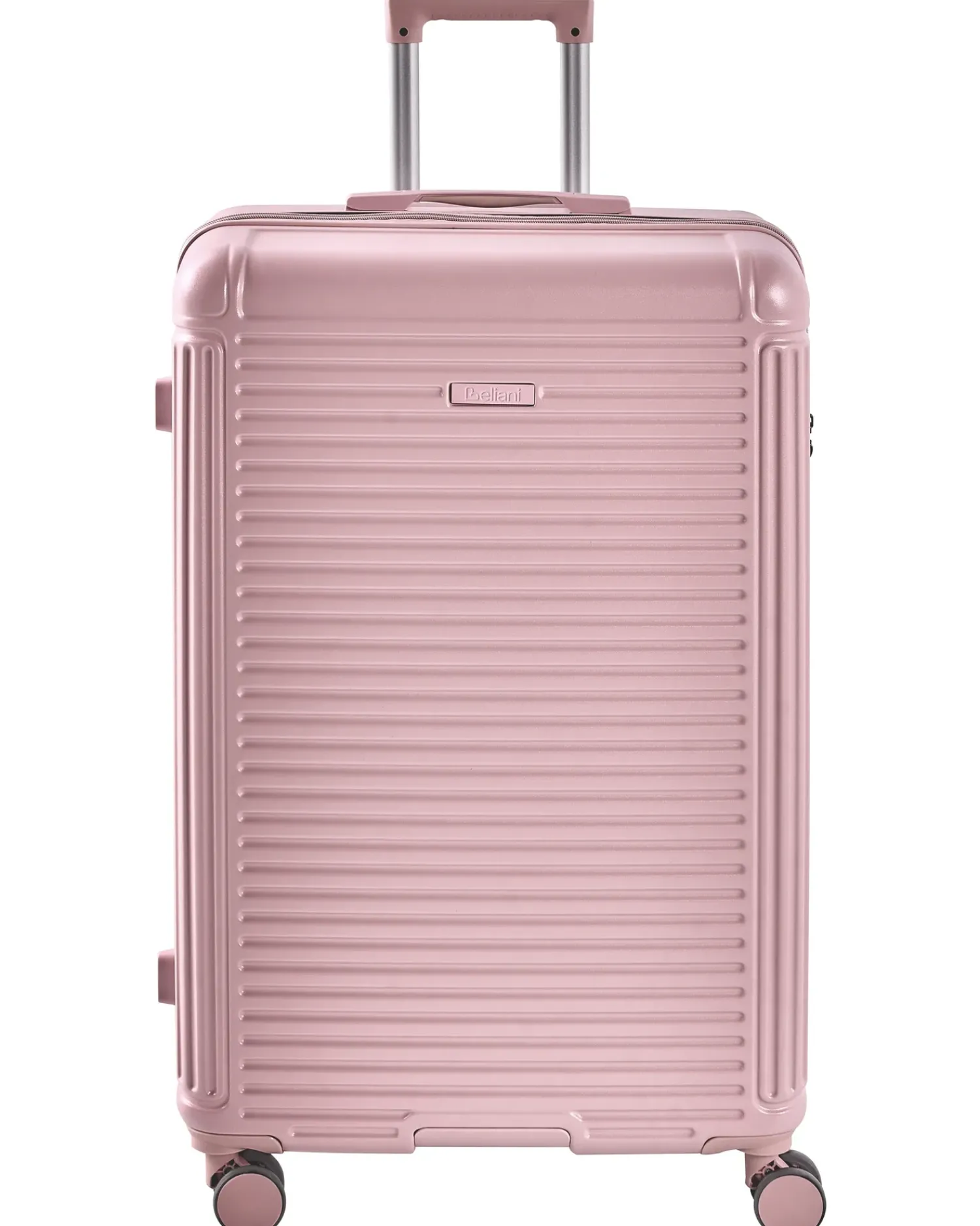 Beliani Set di 3 valigie rigide MYNTIS Rosa Rosa Nero