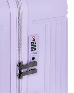 Beliani Set di 3 valigie rigide MYNTIS Viola Viola Nero