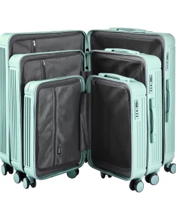Online Beliani Set di 3 valigie rigide MYNTIS Verde menta Verde Nero