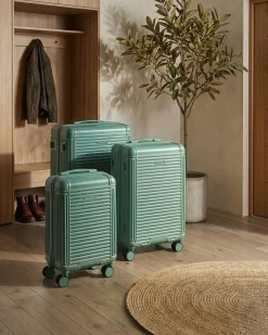 Online Beliani Set di 3 valigie rigide MYNTIS Verde menta Verde Nero