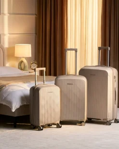 Sale Beliani Set di 3 valigie rigide TONSAI chiaro Beige