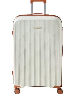 Best Beliani Set di 3 valigie rigide TONSAI Bianco sporco Bianco Marrone
