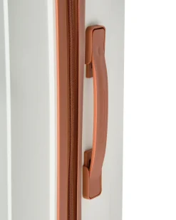 Best Beliani Set di 3 valigie rigide TONSAI Bianco sporco Bianco Marrone