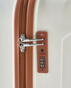 Best Beliani Set di 3 valigie rigide TONSAI Bianco sporco Bianco Marrone