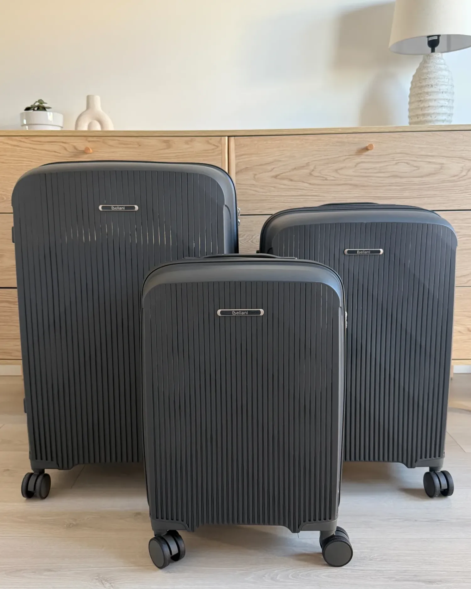 New Beliani TONSAI scuro Grigio