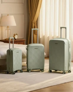 Sale Beliani Set di 3 valigie rigide TONSAI chiaro Verde