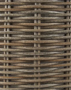 Outlet Beliani Set di 2 vasi da fiori in vimini BITOLA Rattan sintetico (PE) 40/48 cm Marrone