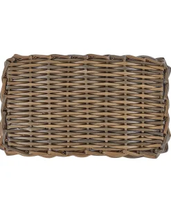 Sale Beliani Set di 2 vasi da fiori in vimini ORMOS Rattan sintetico (PE) 53/59 cm Marrone