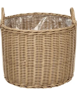 Sale Beliani Set di 3 vasi da fiori in vimini PENDULA Rattan sintetico (PE) 33/37/45 cm Naturale