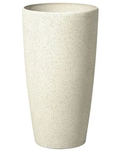 New Beliani Set di 2 vasi per piante ABDERA 31 cm chiaro Beige
