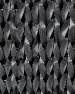 Outlet Beliani Set di 2 vasi per piante BERBERIS Rattan sintetico (PE) 34/45 cm Nero